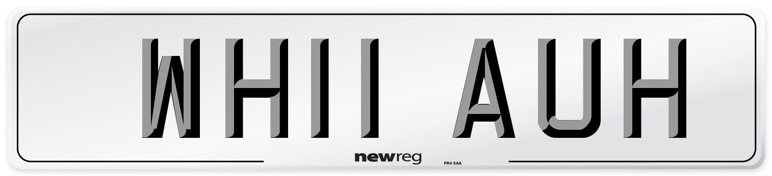 WH11 AUH Number Plate from New Reg